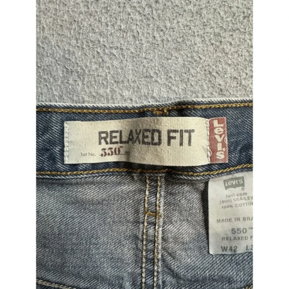 Vintage Levis 550 Relaxed Fit‎ Jeans Mens 42x32 (40x31) Medium Wash Blue Denim